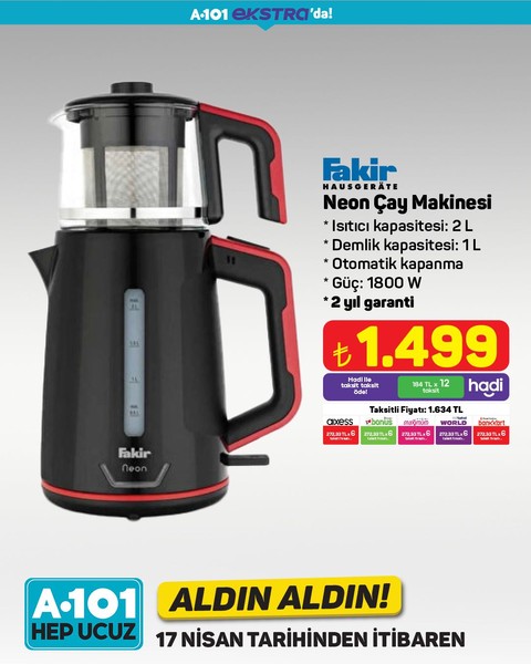 A101 17-24 Nisan 2025 indirimli ürünler kataloğu! İşte 17-24 Nisan A101'in aldın aldın fiyat listesi - Resim: 7