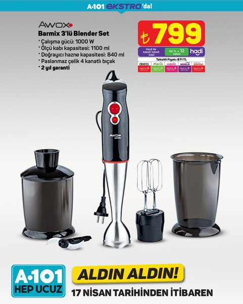 A101 17-24 Nisan 2025 indirimli ürünler kataloğu! İşte 17-24 Nisan A101'in aldın aldın fiyat listesi - Resim: 8