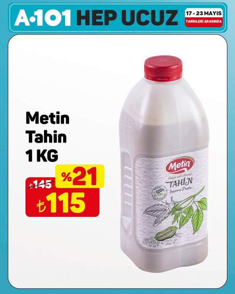 A101 18-23 Mayıs 2025 aktüel ürünler! İşte 18-23 Mayıs A101'in indirimli fiyat listesi - Resim: 22