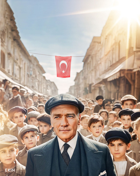 Mustafa Kemal Atatürk çizildi! İşte yapay zekayla oluşturulan görseller - Resim: 5