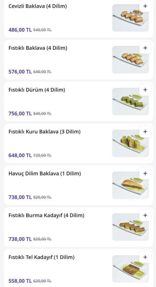 Rakam dudak uçuklattı! Bir dilim baklava bu fiyata satılıyor - Resim : 1