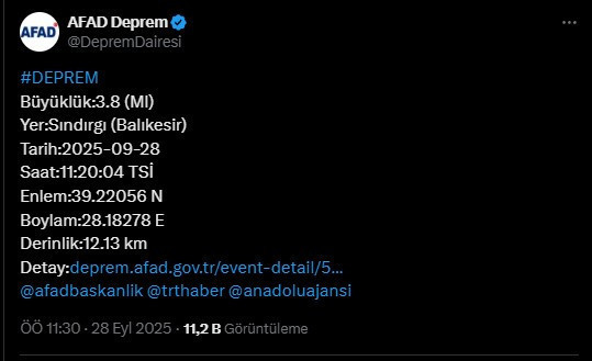 Balıkesir Sındırgı'da deprem - Resim : 1