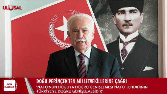 Doğu Perinçek'ten milletvekillerine çağrı "NATO'ya evet oyu PKK'ya FETÖ'ye evet oyudur"