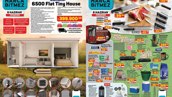 A101'e Tiny House geliyor! Kurbanlık bıçak çeşitleri de indirimde