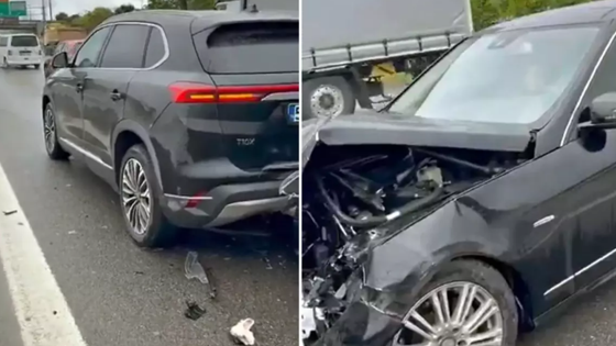 Mercedes ile TOGG kazası viral oldu! Tanka çarpsa böyle olmazdı