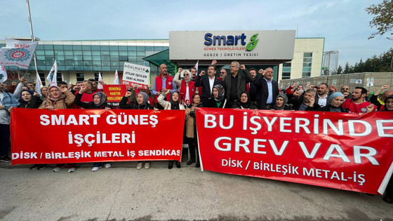 Smart Solar işçileri grevde ‘Kârlar büyürken işçinin payı küçülüyor’