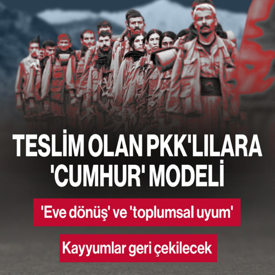 Teslim olan PKK'lılara 'Cumhur' modeli