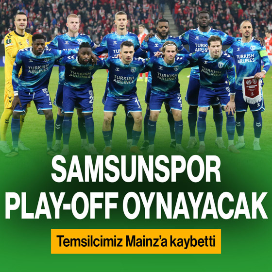 Samsunspor, son 16 turu için play-off oynayacak! Kırmızı-beyazlılar, Mainz'a mağlup oldu