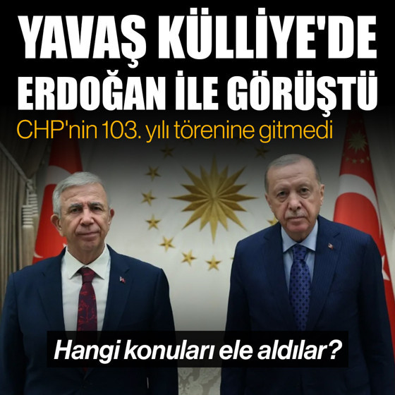 Cumhurbaşkanı Erdoğan, ABB Başkanı Mansur Yavaş'ı kabul etti