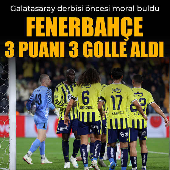 Fenerbahçe, Alanyaspor karşısında 3 puanı 3 golle aldı