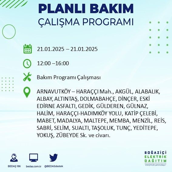 İstanbul'da uzun süreli elektrik kesintisi: 22 ilçe etkileniyor! Beşiktaş, Bahçelievler, Silivri... - Resim: 57