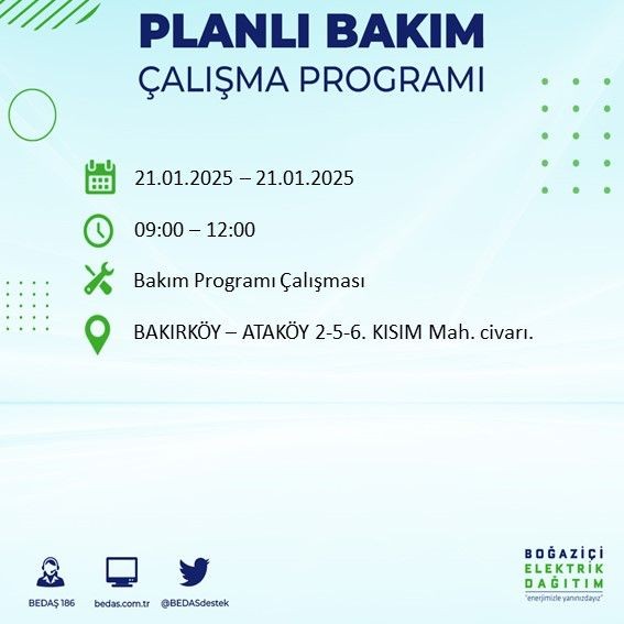 İstanbul'da uzun süreli elektrik kesintisi: 22 ilçe etkileniyor! Beşiktaş, Bahçelievler, Silivri... - Resim: 45