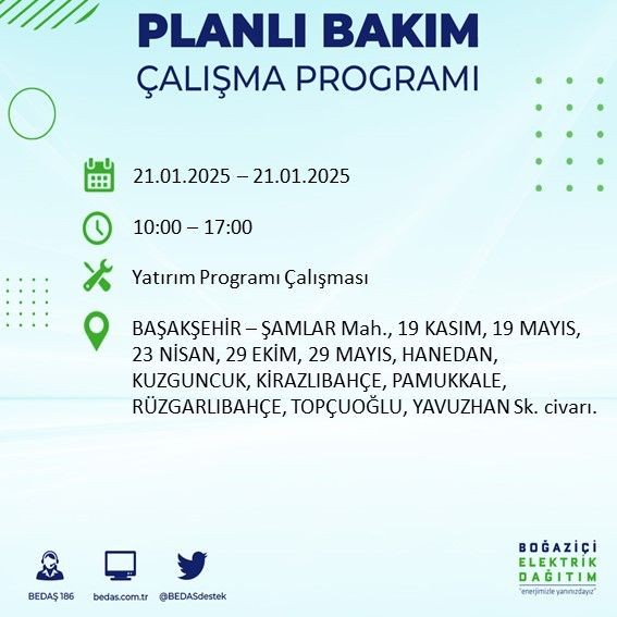 İstanbul'da uzun süreli elektrik kesintisi: 22 ilçe etkileniyor! Beşiktaş, Bahçelievler, Silivri... - Resim: 42