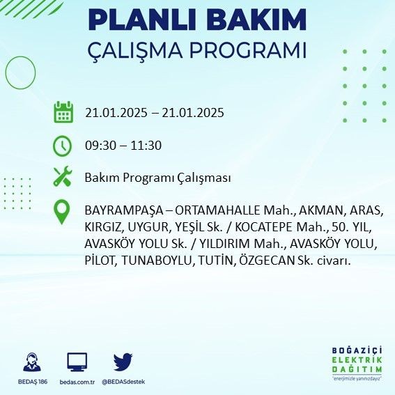 İstanbul'da uzun süreli elektrik kesintisi: 22 ilçe etkileniyor! Beşiktaş, Bahçelievler, Silivri... - Resim: 41