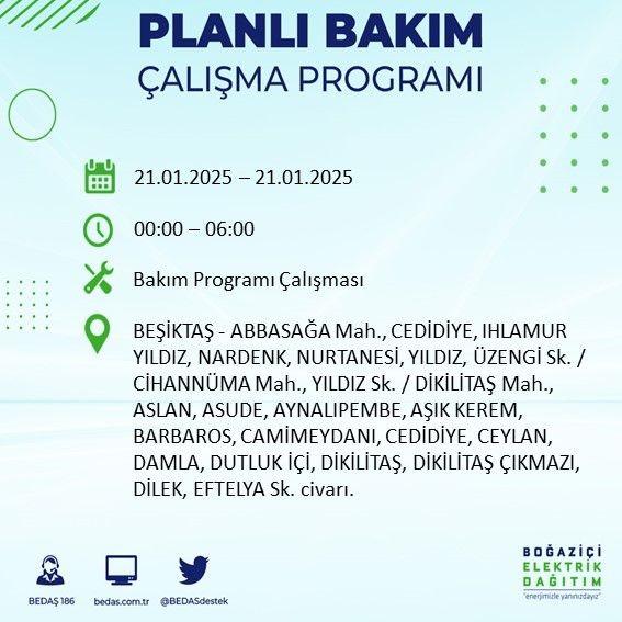 İstanbul'da uzun süreli elektrik kesintisi: 22 ilçe etkileniyor! Beşiktaş, Bahçelievler, Silivri... - Resim: 38