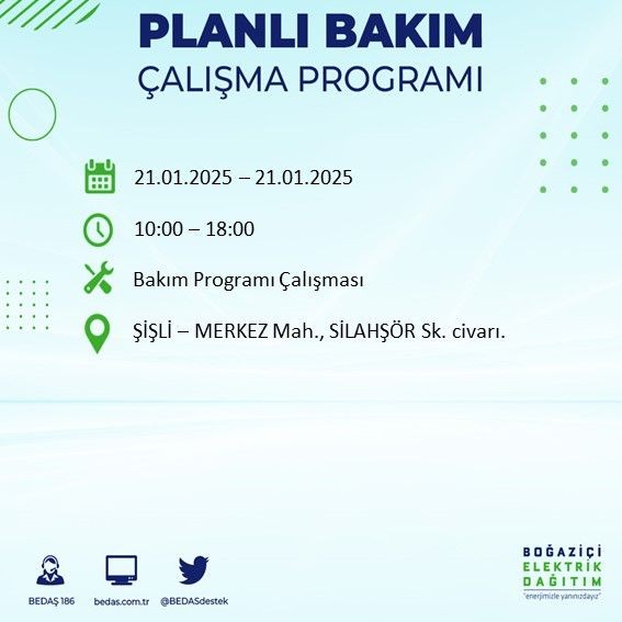 İstanbul'da uzun süreli elektrik kesintisi: 22 ilçe etkileniyor! Beşiktaş, Bahçelievler, Silivri... - Resim: 4