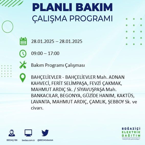 İstanbul'da uzun süreli elektrik kesintileri yaşanacak! 22 ilçe etkileniyor... - Resim: 56