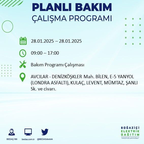 İstanbul'da uzun süreli elektrik kesintileri yaşanacak! 22 ilçe etkileniyor... - Resim: 64