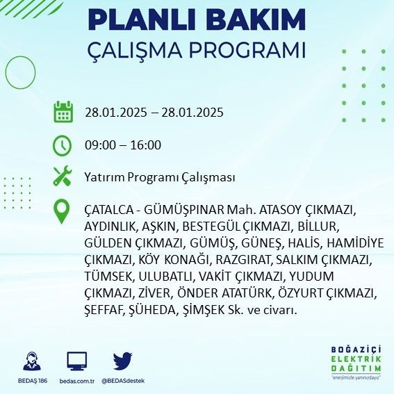 İstanbul'da uzun süreli elektrik kesintileri yaşanacak! 22 ilçe etkileniyor... - Resim: 35
