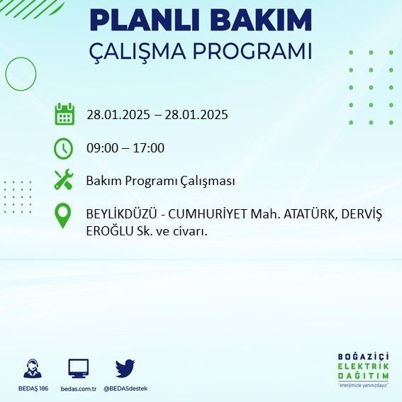 İstanbul'da uzun süreli elektrik kesintileri yaşanacak! 22 ilçe etkileniyor... - Resim: 42