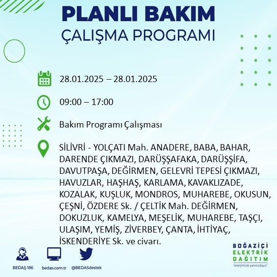 İstanbul'da uzun süreli elektrik kesintileri yaşanacak! 22 ilçe etkileniyor... - Resim: 6