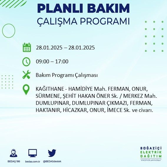 İstanbul'da uzun süreli elektrik kesintileri yaşanacak! 22 ilçe etkileniyor... - Resim: 16