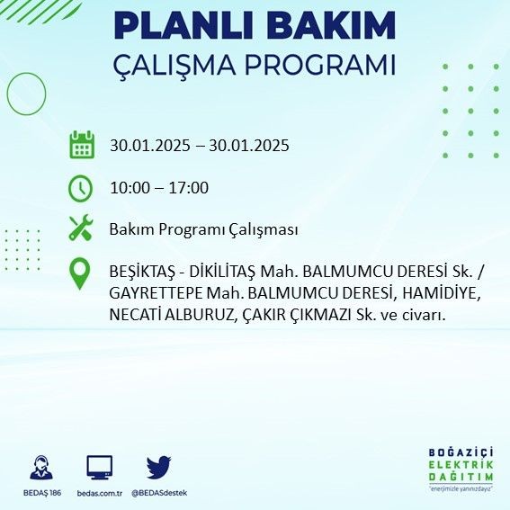 İstanbul'da 20 ilçede elektrikler kesilecek! 30 Ocak 2025 İstanbul'da elektrik kesintileri: Bakırköy, Avcılar, Silivri... - Resim: 50