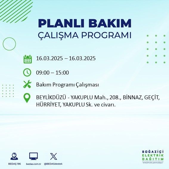 O ilçeler dikkat: Elektrik uzun süre gelmeyecek! Silivri, Fatih, Esenyurt... - Resim: 12