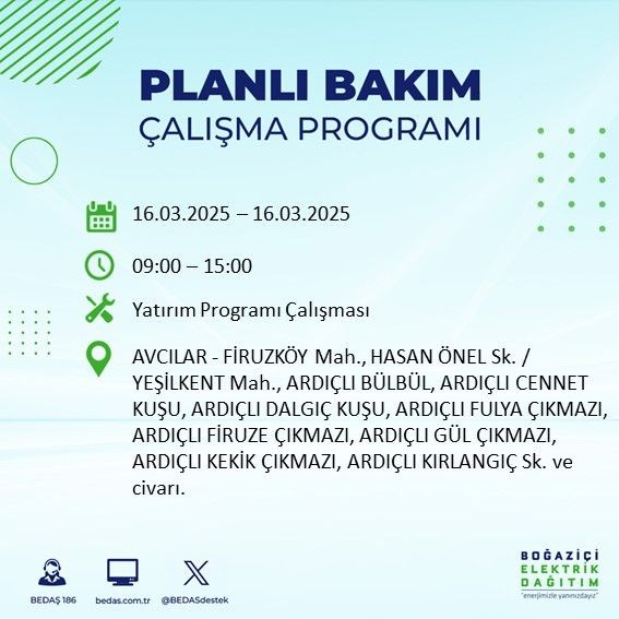 O ilçeler dikkat: Elektrik uzun süre gelmeyecek! Silivri, Fatih, Esenyurt... - Resim: 13