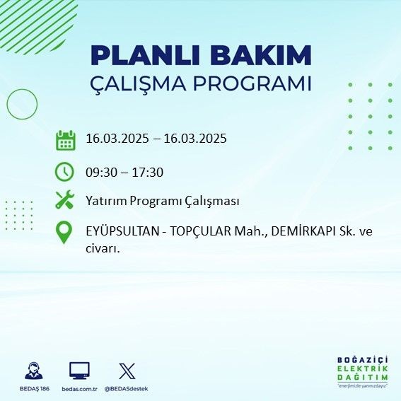 O ilçeler dikkat: Elektrik uzun süre gelmeyecek! Silivri, Fatih, Esenyurt... - Resim: 7