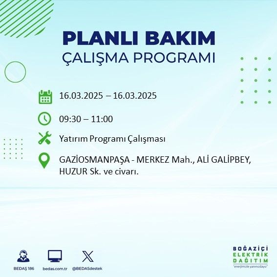 O ilçeler dikkat: Elektrik uzun süre gelmeyecek! Silivri, Fatih, Esenyurt... - Resim: 2