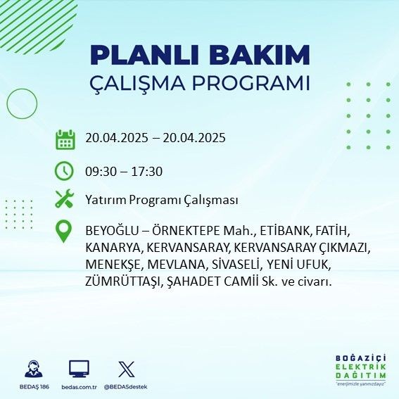 İstanbul'un o ilçeleri karanlığa gömülecek! BEDAŞ uyardı... - Resim: 7