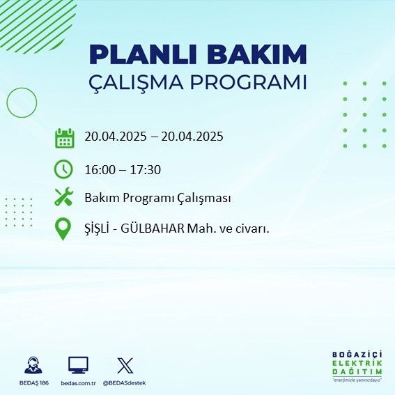 İstanbul'un o ilçeleri karanlığa gömülecek! BEDAŞ uyardı... - Resim: 12