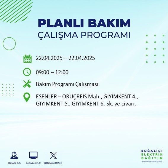 İstanbul'da uzun süreli elektrik kesintisi yaşanacak! - Resim: 21