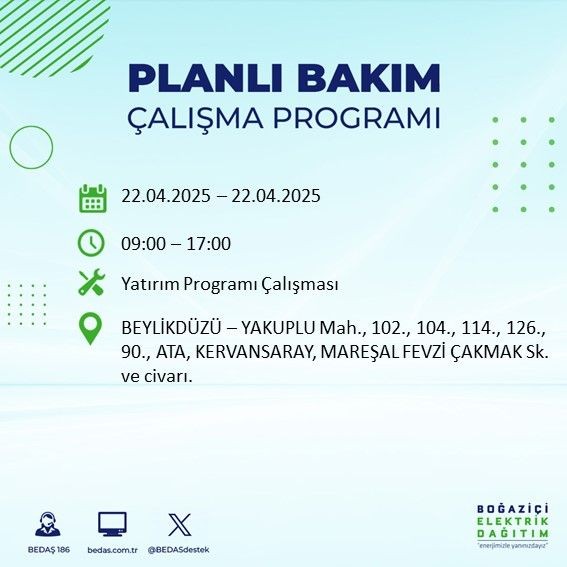 İstanbul'da uzun süreli elektrik kesintisi yaşanacak! - Resim: 14