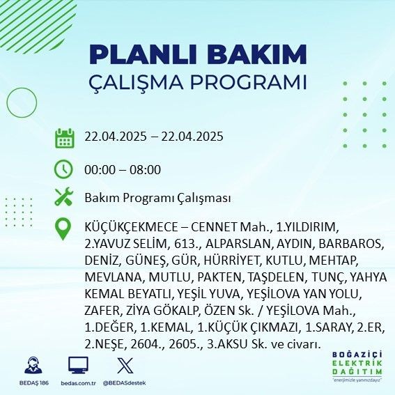 İstanbul'da uzun süreli elektrik kesintisi yaşanacak! - Resim: 36