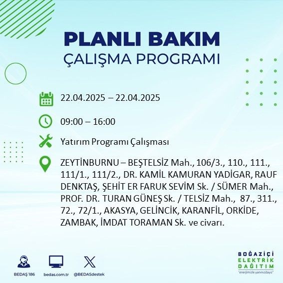 İstanbul'da uzun süreli elektrik kesintisi yaşanacak! - Resim: 55