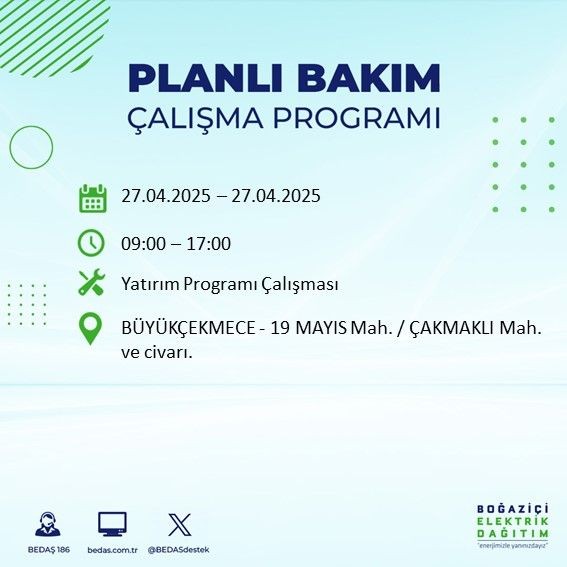 İstanbul'un 5 ilçesi uyarıldı: Uzun süreli elektrik kesintisi yaşanacak! - Resim: 2