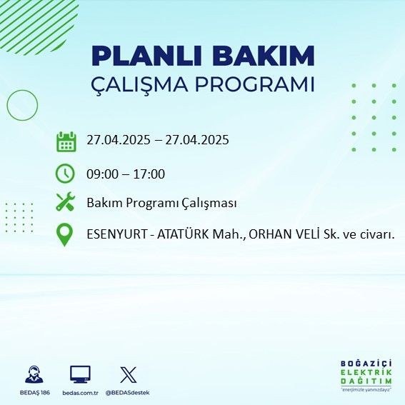 İstanbul'un 5 ilçesi uyarıldı: Uzun süreli elektrik kesintisi yaşanacak! - Resim: 3