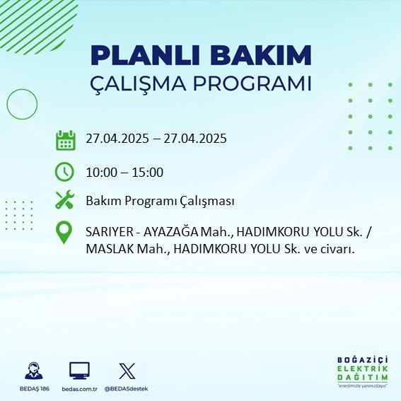 İstanbul'un 5 ilçesi uyarıldı: Uzun süreli elektrik kesintisi yaşanacak! - Resim: 4