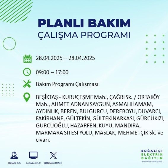 23 ilçe etkilenecek: İstanbul'da uzun süreli elektrik kesintisi - Resim: 19