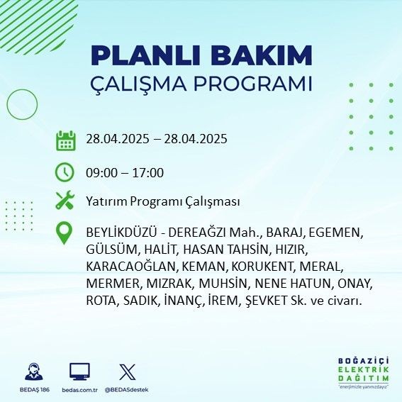 23 ilçe etkilenecek: İstanbul'da uzun süreli elektrik kesintisi - Resim: 21