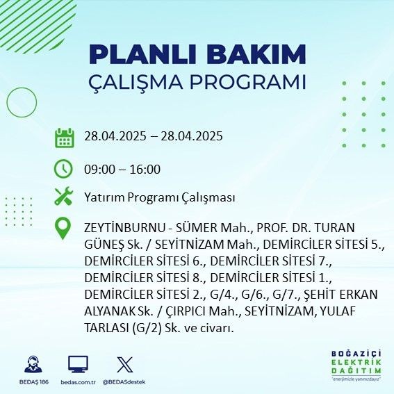 23 ilçe etkilenecek: İstanbul'da uzun süreli elektrik kesintisi - Resim: 76