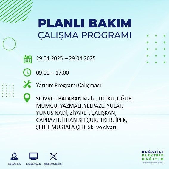 22 ilçe etkileniyor: Silivri, Sarıyer, Esenler... İstanbul'da uzun süreli elektrik kesintisi yaşanacak! 29 Nisan Salı elektrik kesintileri listesi - Resim: 75