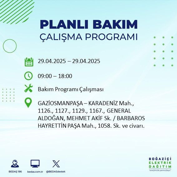 22 ilçe etkileniyor: Silivri, Sarıyer, Esenler... İstanbul'da uzun süreli elektrik kesintisi yaşanacak! 29 Nisan Salı elektrik kesintileri listesi - Resim: 51