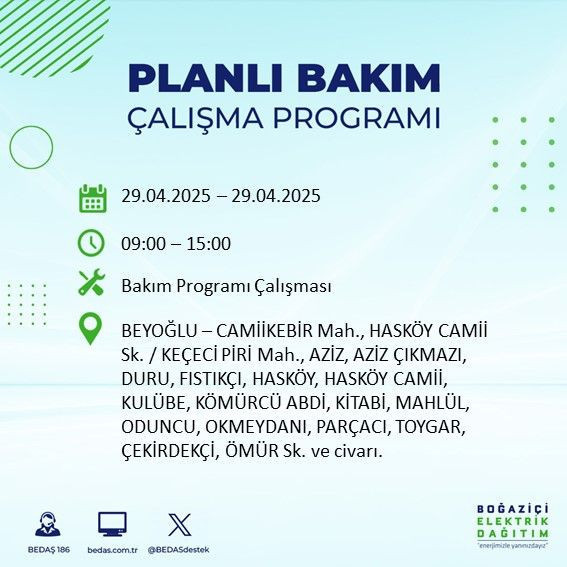 22 ilçe etkileniyor: Silivri, Sarıyer, Esenler... İstanbul'da uzun süreli elektrik kesintisi yaşanacak! 29 Nisan Salı elektrik kesintileri listesi - Resim: 21