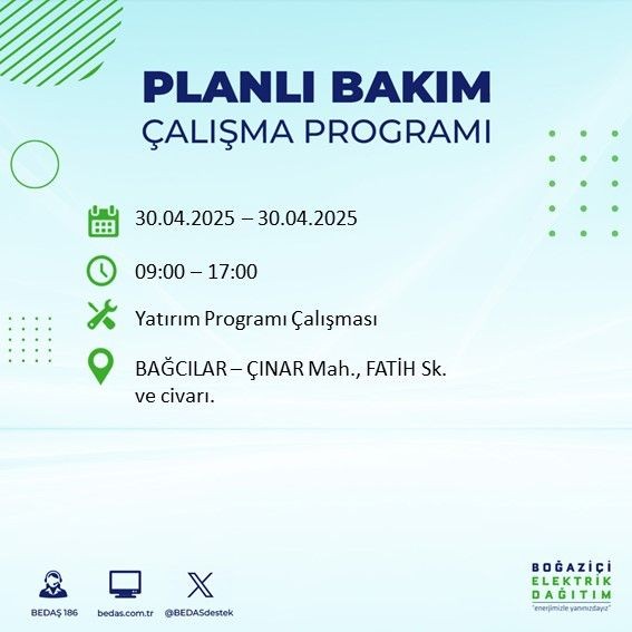 İstanbul'da uzun süreli elektrik kesintisi yaşanacak! 30 Nisan Çarşamba elektrik kesintileri listesi - Resim: 10