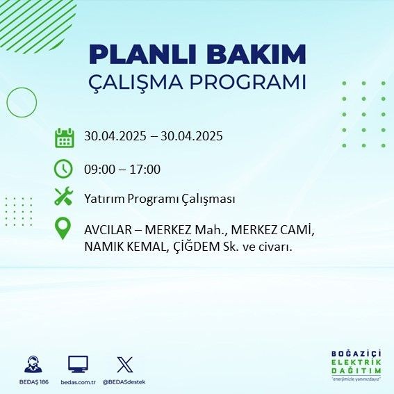 İstanbul'da uzun süreli elektrik kesintisi yaşanacak! 30 Nisan Çarşamba elektrik kesintileri listesi - Resim: 5