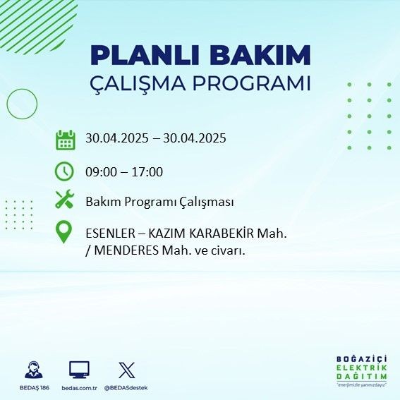İstanbul'da uzun süreli elektrik kesintisi yaşanacak! 30 Nisan Çarşamba elektrik kesintileri listesi - Resim: 27