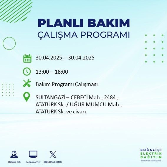 İstanbul'da uzun süreli elektrik kesintisi yaşanacak! 30 Nisan Çarşamba elektrik kesintileri listesi - Resim: 65
